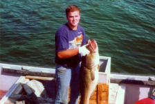 504: Red Island. Leonard Mulrooney jr with a prize catch! (circa 2000) [courtesy of Madonna (Bishop) Mulrooney]